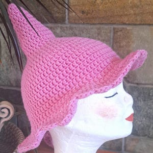 Easy Crochet Witch Hat Pattern Crochet Pattern Halloween Witch Costume Hat pattern Fairy Hat Pattern Wizard Hat Pattern PDF Instant Download