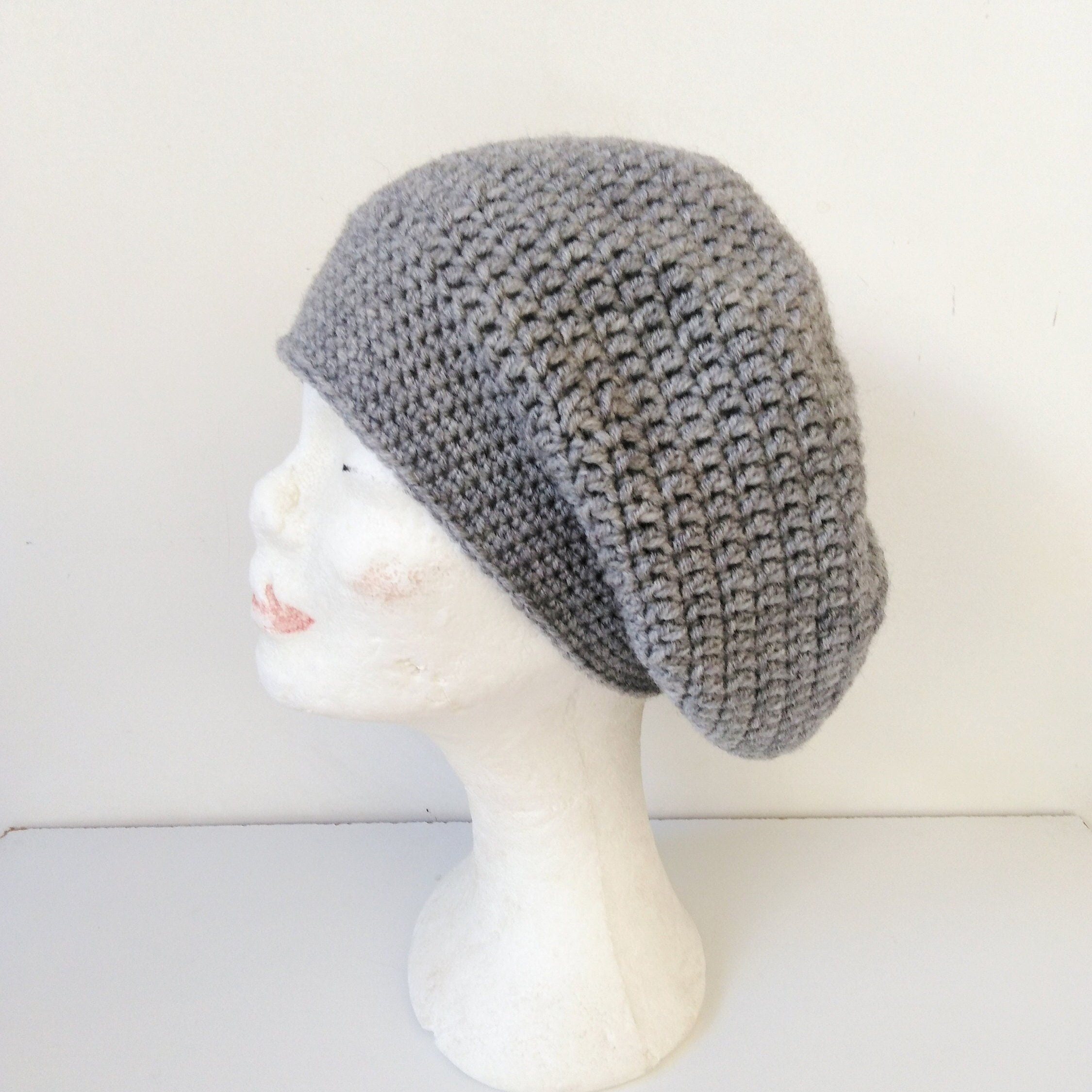 BYOS Women's Lightweight Slouchy Crochet Beanie Hat - Airy Cutout Knit For Warmer Weather - View #4