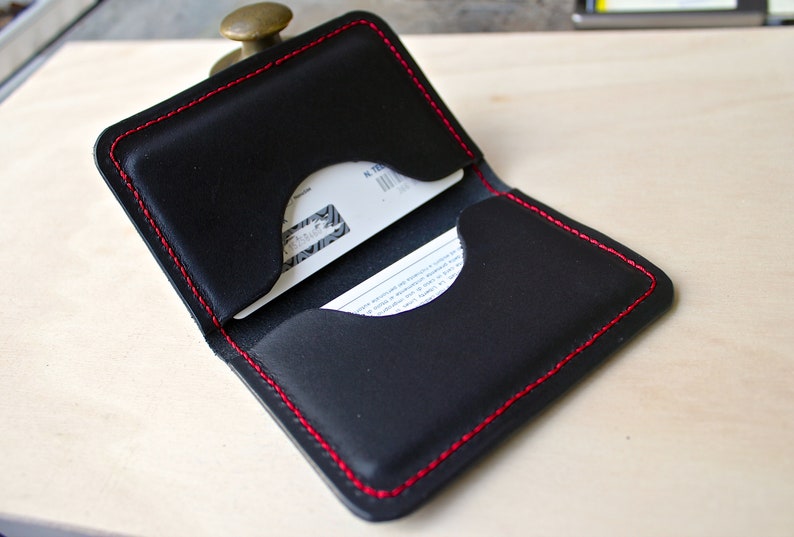 minimal leather weave holder lightweight wallet leather card holder minimal wallet black card holder black leather card holder