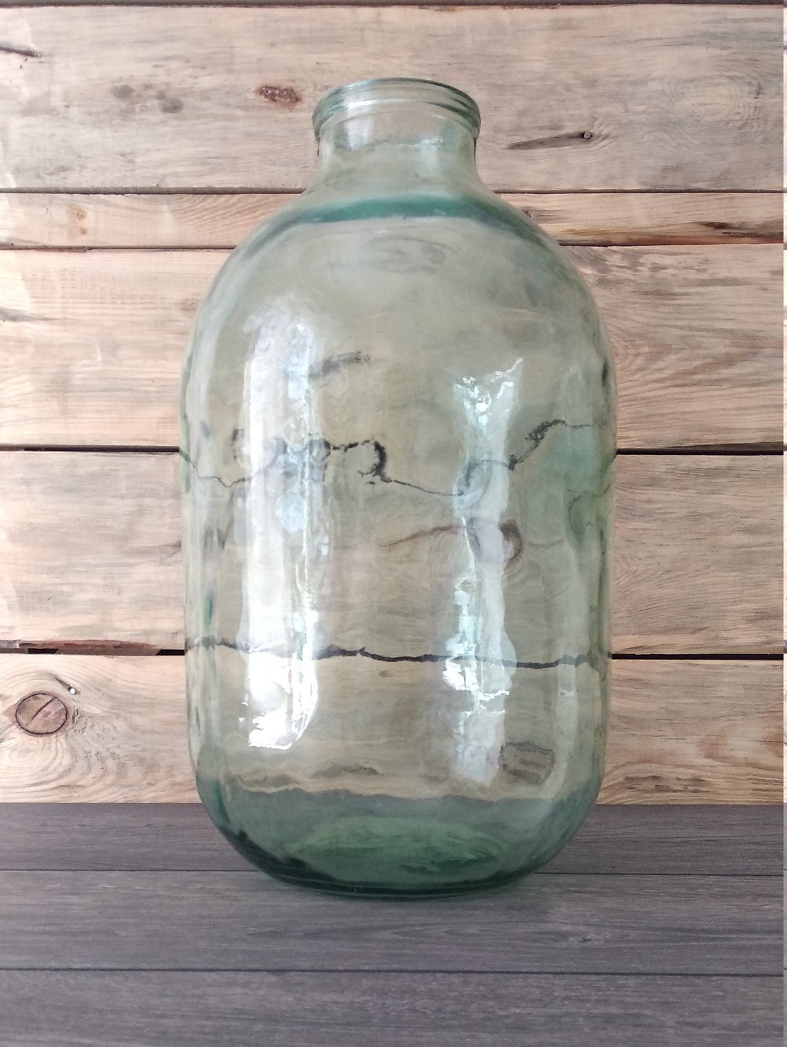 Vintage Large Very Big 10 Liters Glass Jar Jumbo Retro Vase Etsy