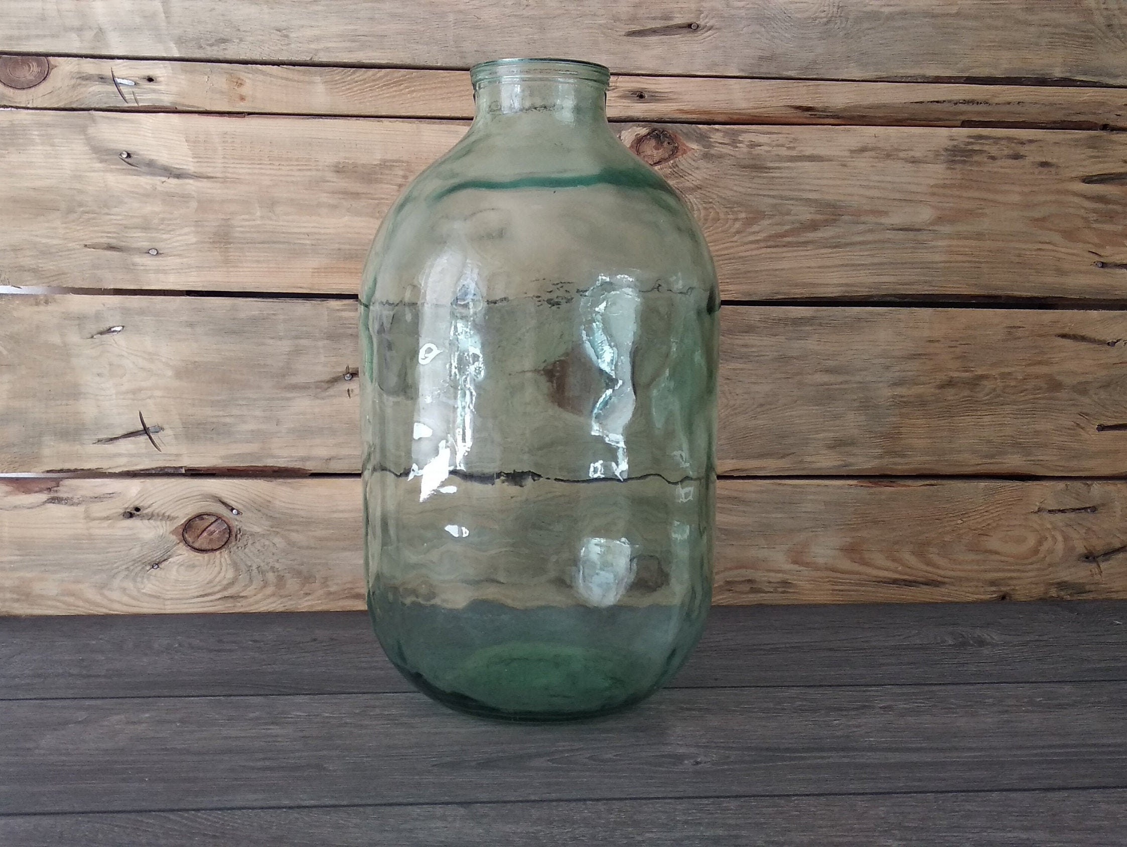 Vintage Large Very Big 10 Liters Glass Jar Jumbo Retro Vase Etsy