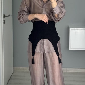 Korsett Gürtel Plus Size Gürtel Schwarz Baskische Taille Breiter Schößchen Gürtel Rock mit Gürtel Geschenk für Schwester Abend Wickelrock Cord Taille Korsett