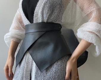 Peplum Belt for Dress, Vegan Leather Corset Belt for Women Gift, Plus Size Belt Skirt, Timeless Fashion Basque, Half Skirt Belt