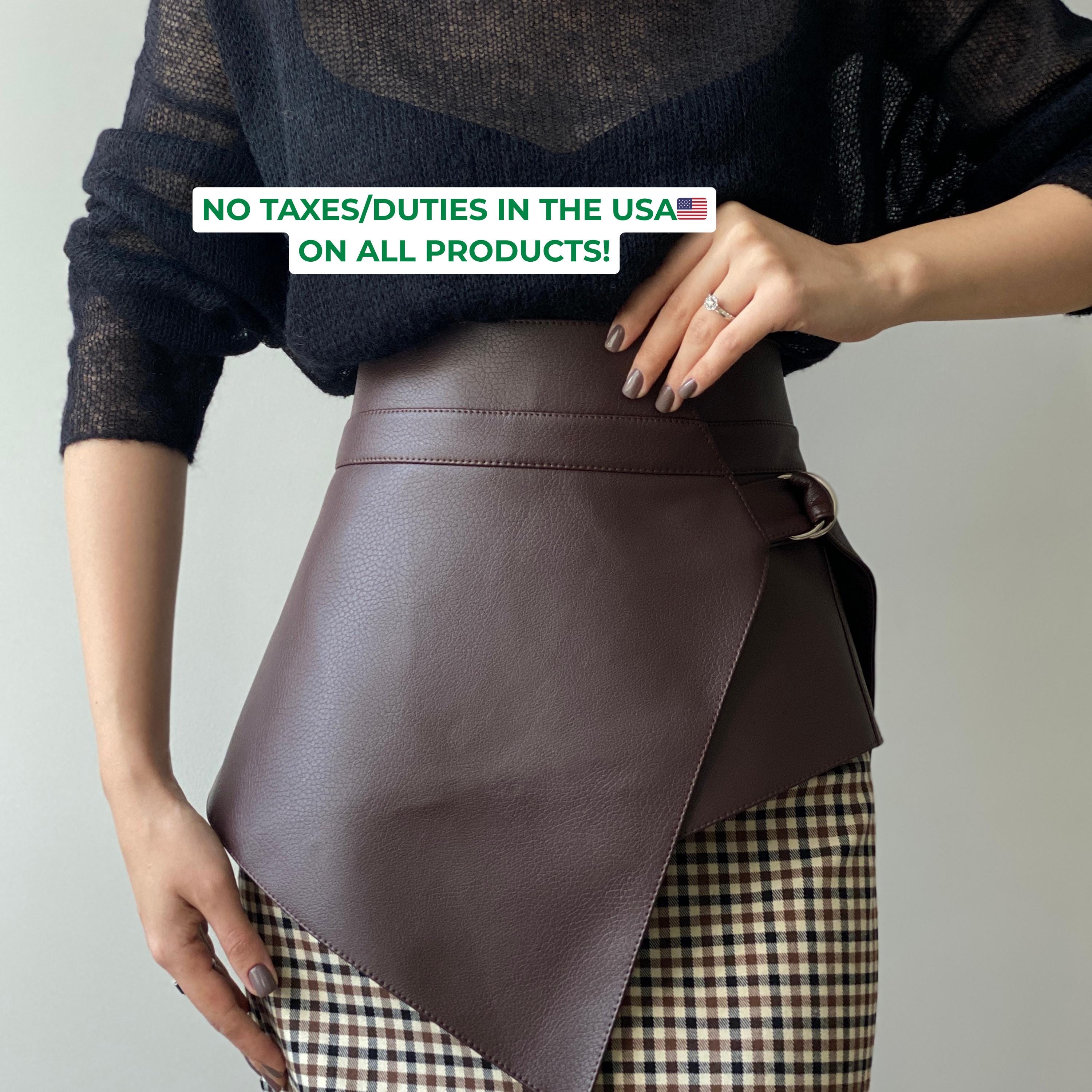 Leather Buckle Skirt