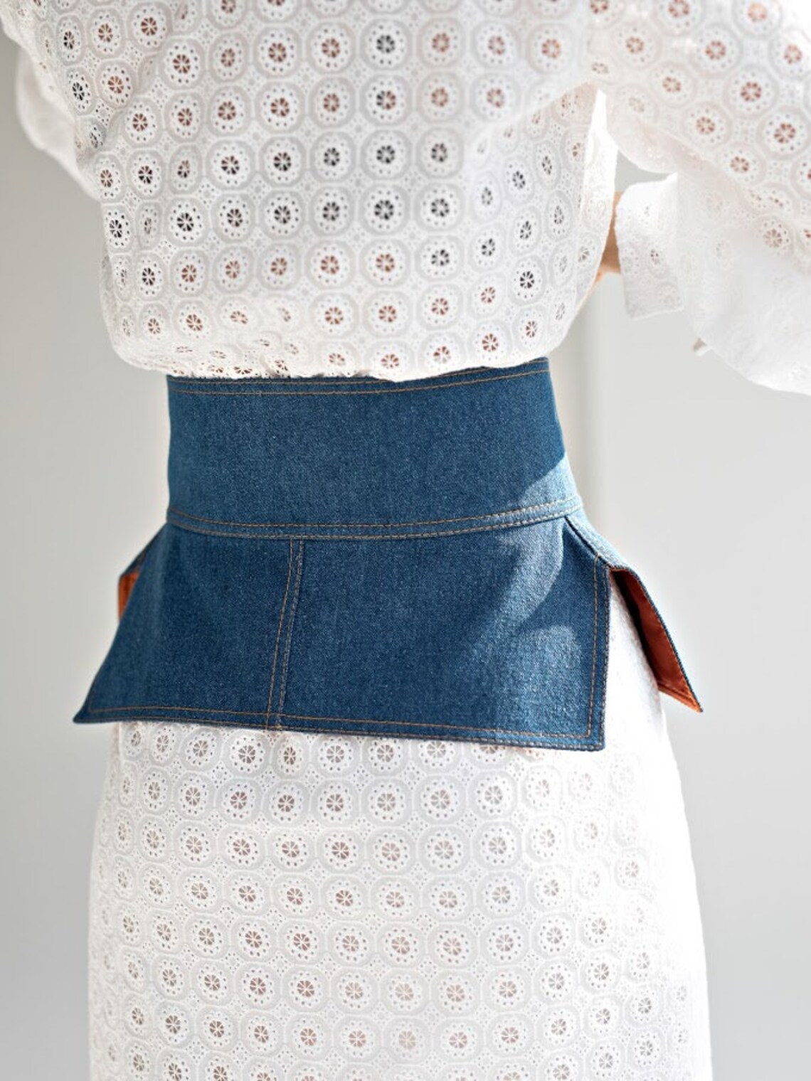 Denim Belt Skirt, Belt Women, Obi Belt, Wrap Belt, Womens Belt, Waist Belt, Denim Belt, Corset