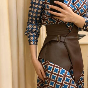 Skirt Belt Soft Peplum Belt for Women Vegan Leather Corset Belt Skirt Basque Waist Plus Size Corset Best Accessory Gift Obi Belt for Dress