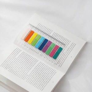 Energetic Palette Sticky Notes | Index Seitenmarkierung Notes with Ruler | Page marker | Sticky Tabs|Office Study School Planner|