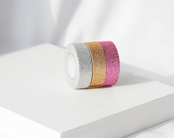 Nastro Washi ordinato | Nastri glitter colorati | Nastro di carta fai da te | Nastro adesivo decorativo |. Nastro adesivo per lavori fai da te |.