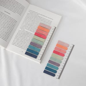 Ordinate - Vibrant Summer Sticky Notes | Ordinate Transparent Haftnotizen | Seitenmarkierer | Ästhetischer Post it