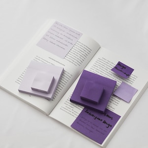 Foglietti adesivi Velvet Ametista | Foglietti adesivi da 75 mm | 2 colori | 100 fogli per colore | Post-it Modern | Collezione Palette | Liste di cose da fare