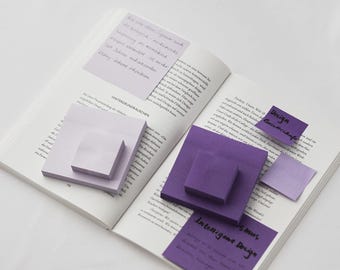 Velvet Amethyst Sticky Notes | Haftnotizen 75mm | 2 Farben | 100 Blatt pro Farbe | Post-Its Modern | Palette Collection | To-Do-Listen