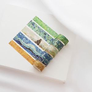 Van Gogh olieverfschilderij folie washi tape | Ordineer Washi Tape | Meesterwerkserie | Afplaktape | afplaktape DIY knutselpapier