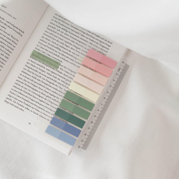 Macaron | Haftstreifen | Morandi Sticky Notes | Klebemarkierungen | Textstreifen | Haftnotizen | Sticky Tabs | Office Study School Planner