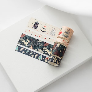 Ordinate Washi Tape | Weihnachtsserie Washi Tape | Weihnachtsdesign für Verpackungen und DIY-Dekorationen