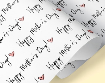 Happy Mother's Day Wrapping Paper / Mother's Day Wrapping Paper / Mum Wrapping Paper / Mother's Day Gifts / Mother's Day / Happy Mothers Day