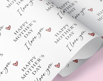 Happy Mother's Day Wrapping Paper / Mother's Day Wrapping Paper / Mum Wrapping Paper / Mother's Day Gifts / Mother's Day / Gift Wrap