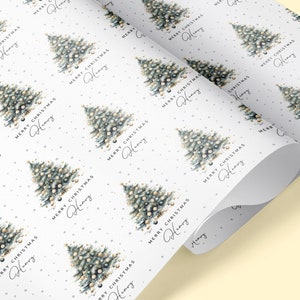 Classy Christmas Tree Personalised Wrapping Paper | Christmas Wrap | Christmas Paper | Christmas Tree Gift Wrap | Xmas Wrap | Personal Gift