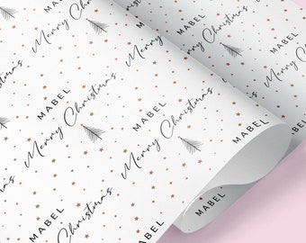 CLASSY Christmas Wrapping Paper | Personalised Christmas Wrapping | Festive Christmas Wrapping Paper | Christmas Gift Wrap, Xmas Gift Wrap