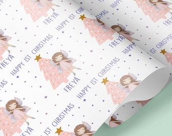 FAIRY Christmas Wrapping Paper | Personalised Christmas Wrap | Festive Christmas Paper | Fun Christmas Gift Wrap, Xmas Gift Wrap