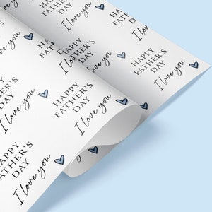 Happy Father&#39;s Day Wrapping Paper / Father&#39;s Day Wrapping Paper / Dad Wrapping Paper / Father&#39;s Day Gifts / Father&#39;s Day / Gift Wrap