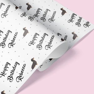 Personalised Dog Gift Wrap / Personalised Birthday Dog Wrapping Paper / Dog Gift Wrap / Dog Theme Personalised Wrapping