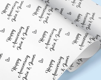 Personligt presentpapper för årsdagar / Jubileumspresentpapper / Personligt presentpapper / Skräddarsydd presentpapper för årsdagar / Kärlekspresentpapper