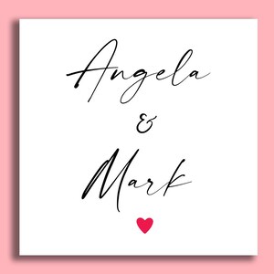 Personalised Anniversary Card, Anniversary Card For Friends, Wedding Anniversary Cards, Card For Husband, Anniversary Card, Wedding Cards