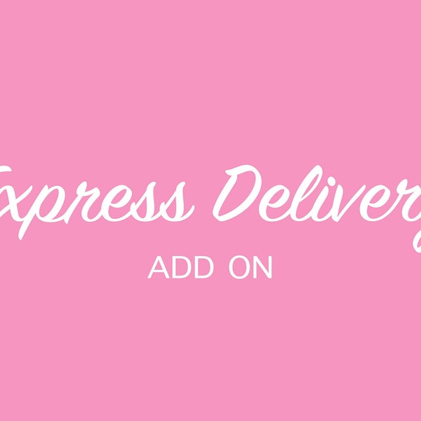 International Tracked Express Delivery Add On / Express Delivery / Postage Upgrade / International Only