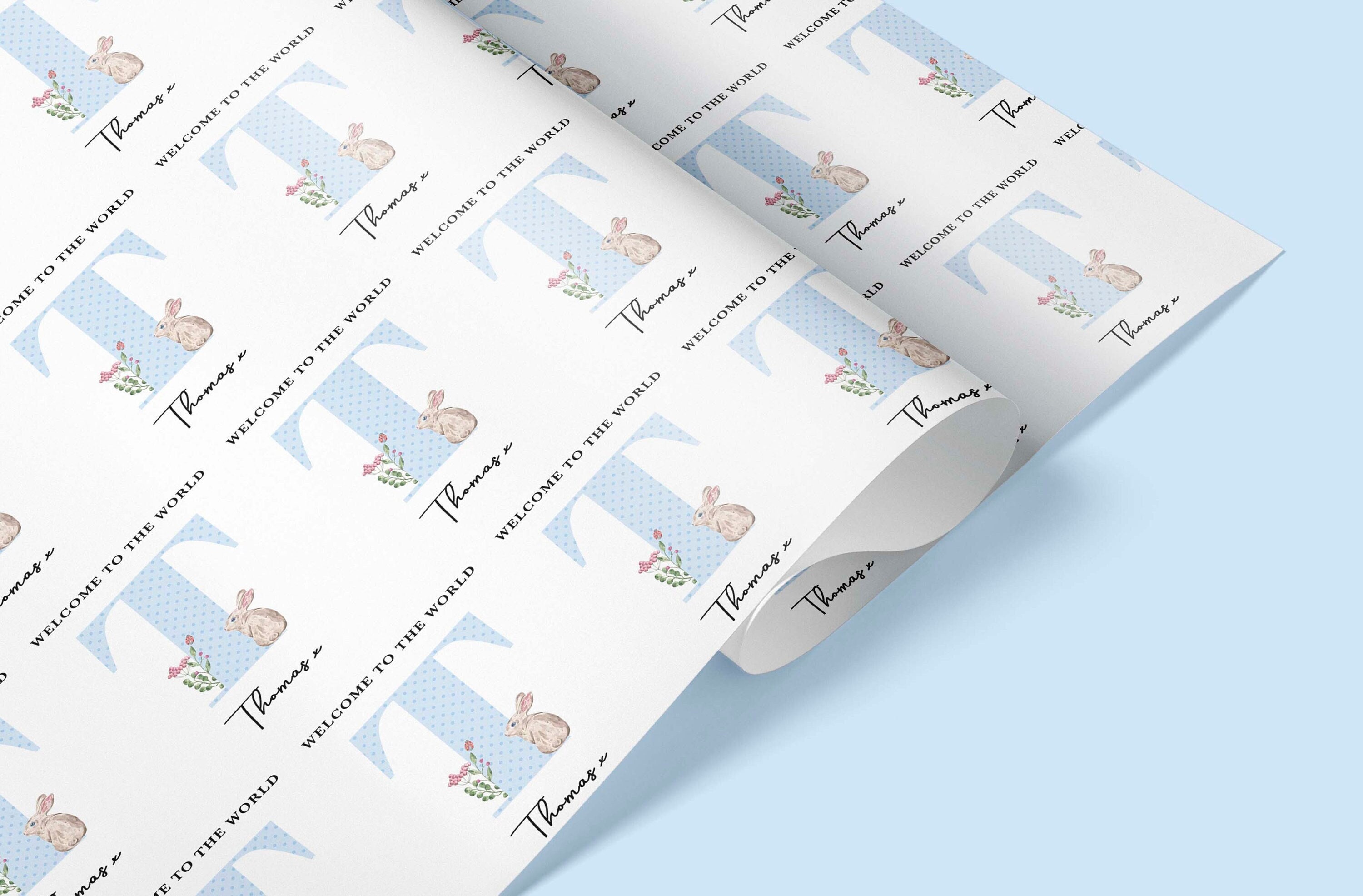 Wrapping Paper Birthday Rabbit