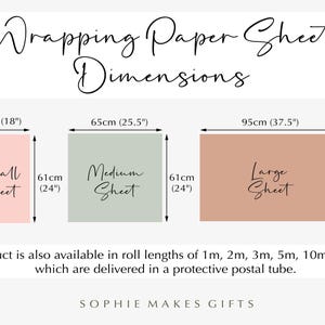 Personalised Wedding Anniversary Gift Wrap / Anniversary Wrapping Paper / Bespoke Gift Wrap / Romantic Gift Wrap / Wedding Wrapping image 5