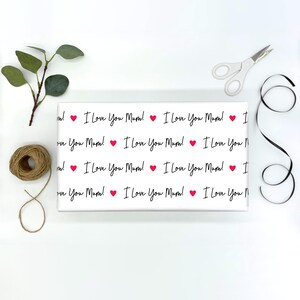 Carta da regalo "Ti amo mamma" / Carta da regalo per la festa della mamma / Carta da regalo per la mamma / Regali per la festa della mamma / Festa della mamma / Buona festa della mamma immagine 2