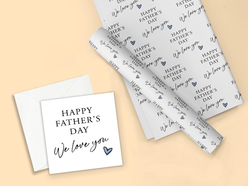 Happy Father's Day Wrapping Paper / Father's Day Wrapping Paper / Dad Wrapping Paper / Father's Day Gifts / Father's Day / Gift Wrap image 7