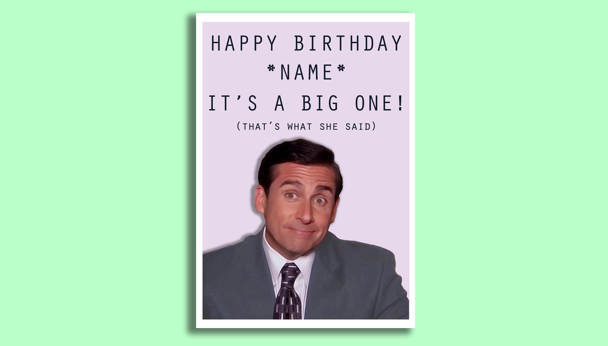 The Office US Inspired Birthday Card, Michael Scott, That's What …