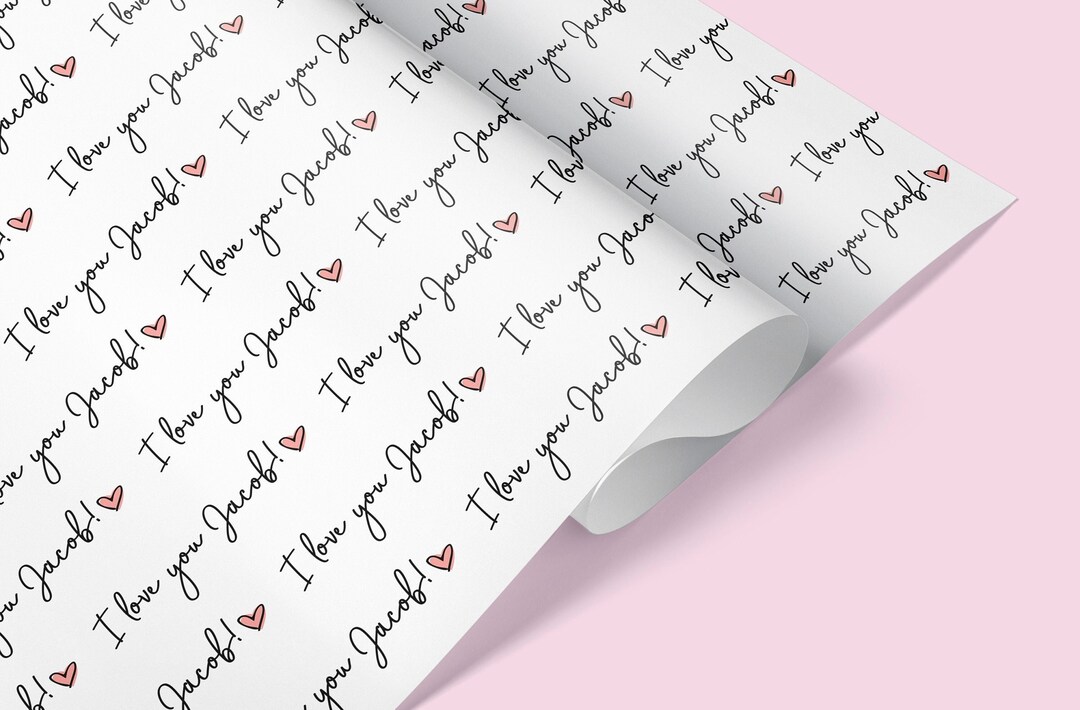 Personalised Anniversary Gift Wrap / Personalised Anniversary Wrapping