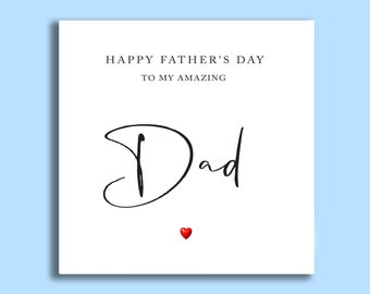 Father's Day Card | Father's Day | Card For Dad | Dad Card | Father's Day | Lovely Father's Day Card | Simple Father's Day Card | Best Dad