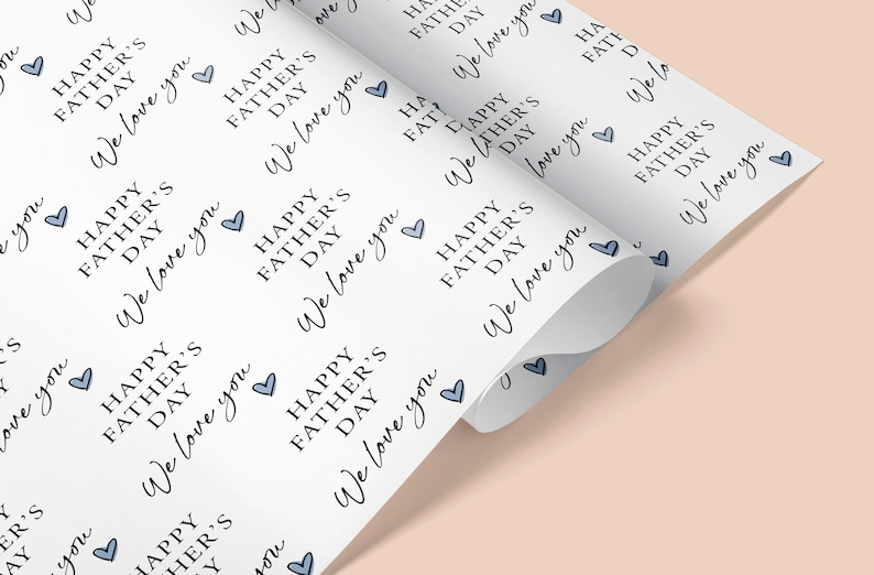 Happy Father's Day Wrapping Paper / Father's Day Wrapping Paper / Dad Wrapping Paper / Father's Day Gifts / Father's Day / Gift Wrap We