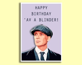 Carte Danniversaire De Sweary Thomas Shelby Joyeux Etsy