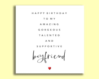 Boyfriend Birthday Card | Boyfriend | Card For Bf | Amazing Boyfriend Card | For Him | Best Boyfriend Card | Birthday Cards For Boyfriends
