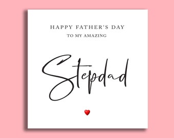 Stepdad Card On Father's Day | Amazing Stepdad Card | Stepdad Card | Father's Day Cards | Family Card | Like A Dad Card | Family