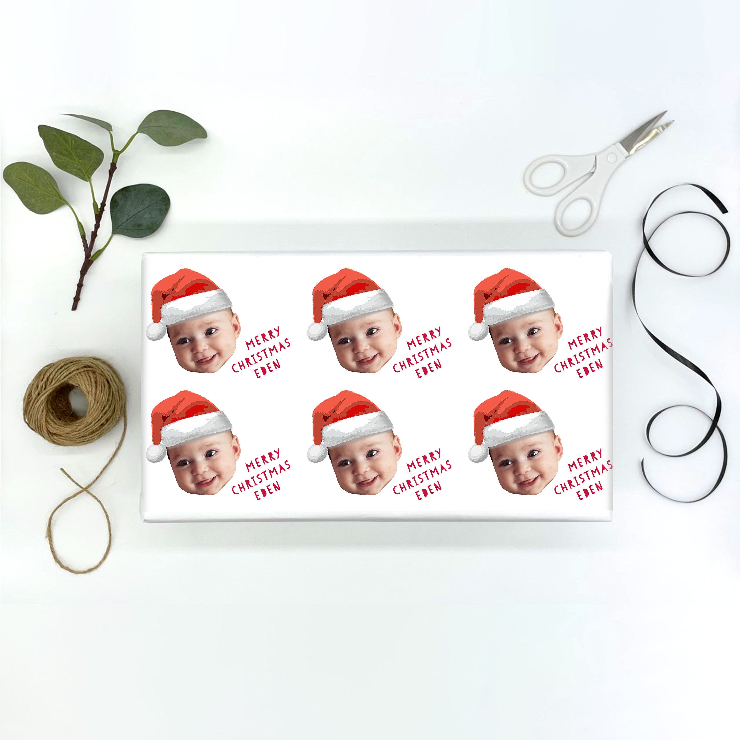 thumbnail image 2 of Aazon.co: Custo Christas Wrapping Paper With Photo,Personalized... 2 of 10