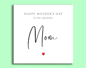 MOTHER'S DAY Card | Card For Mum | Mother's Day Cards | Card For Mom | Cards | Best Friend Card | Mom Cards | Special Card | Mother's Day