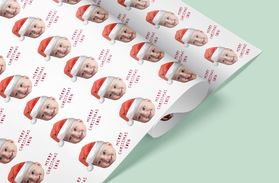 Customised Face Gift Wrap / Baby Wrapping Paper / Christmas wrapping paper / Personalised Face Gift Wrap / Wrapping paper roll