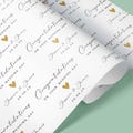 Personalised Wedding Gift Wrap / Personalised Wrapping Paper With Date / Wedding Day / Personalised Anniversary Wrap / Wrapping Paper