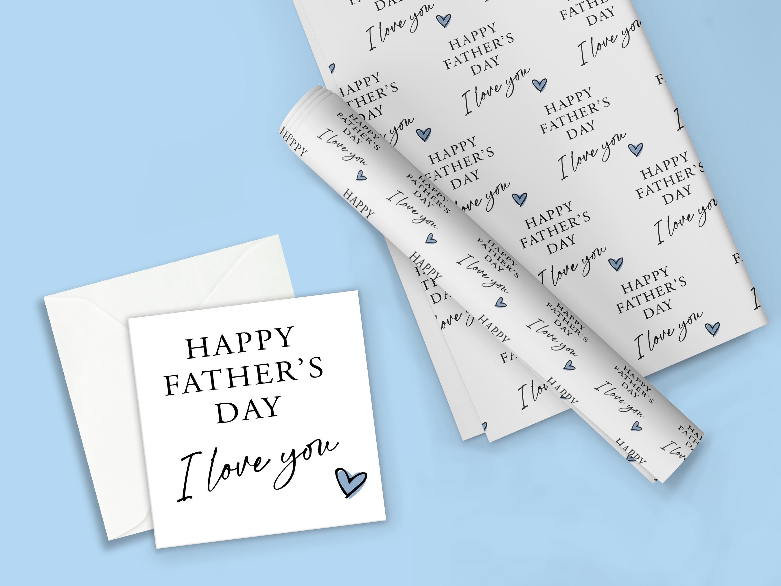 Happy Father's Day Wrapping Paper / Father's Day - Etsy UK