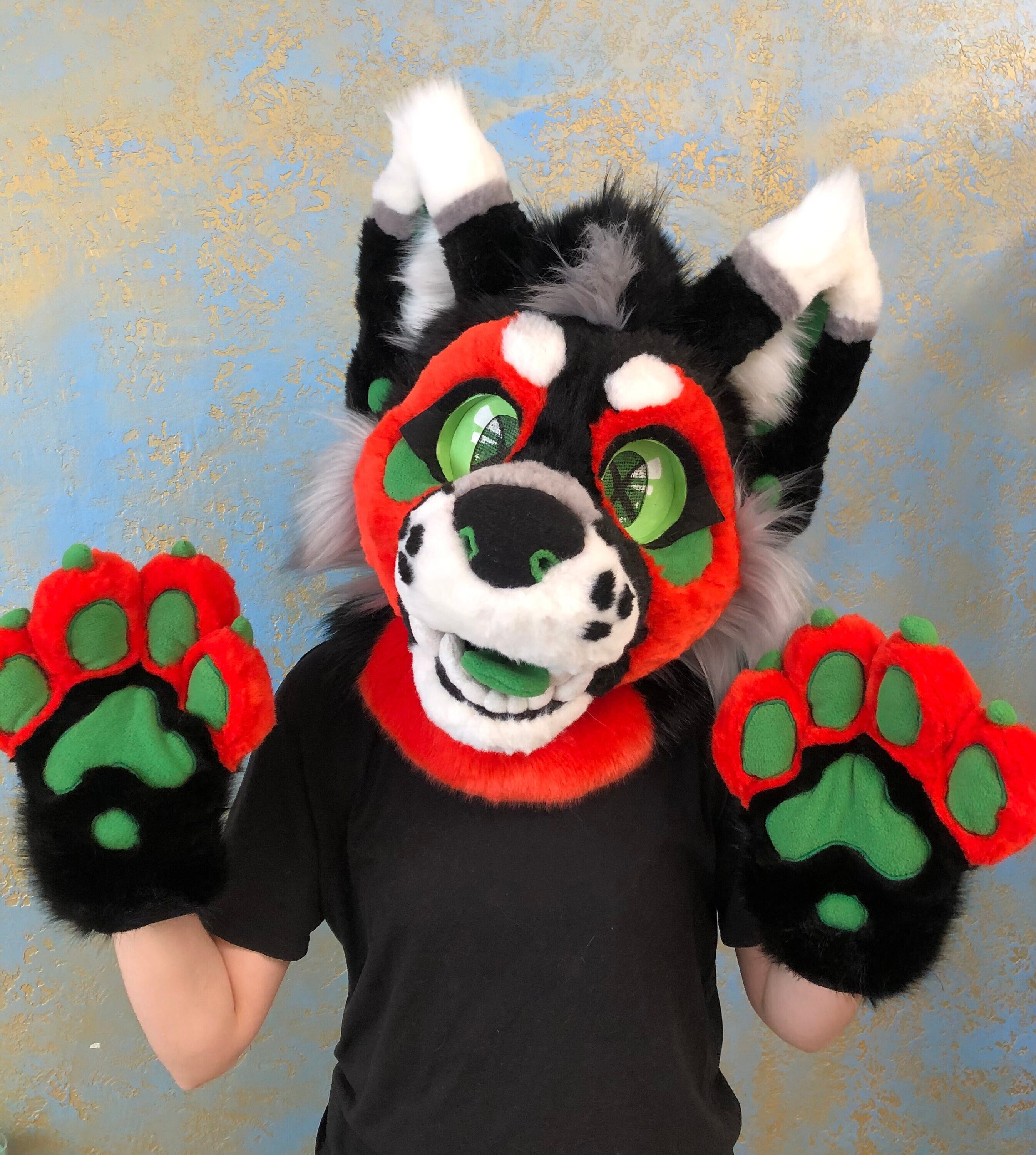 FURSUIT Premade Partial Protogen Head Paws Tail 