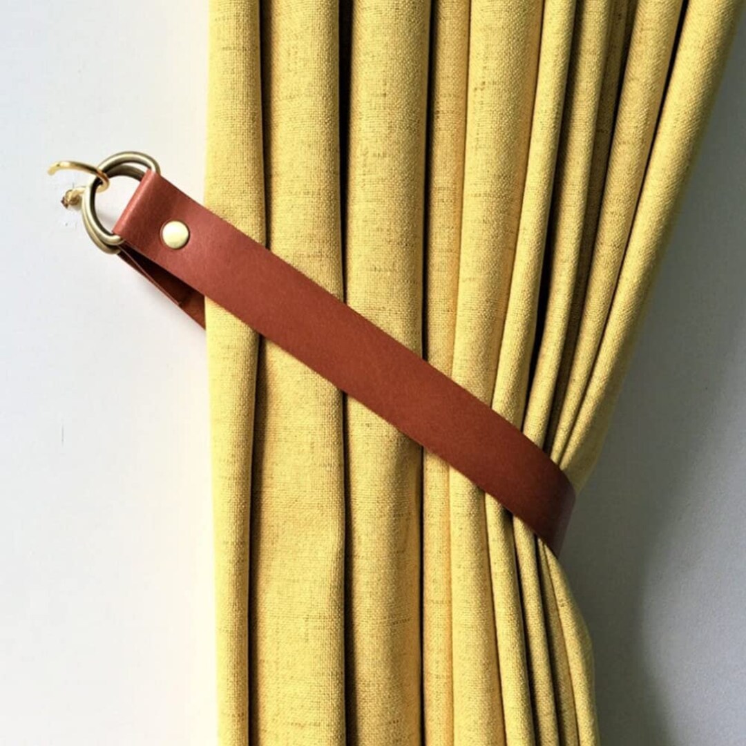 Leather Curtain Tie Backs Leather Curtain Ties Leather Etsy UK