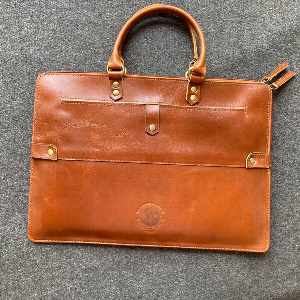 Leather Laptop Bag Etsy