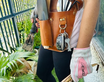 Florist bag* Florist garden belt * Leather tool belt for florist * Farm belt * Leather gardening belt * Personalized tool pouch