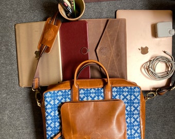 Echtes Leder Laptoptaschen Frauen, Personalisieren mit Logo Name Laptoptasche, Laptoptasche Boho, Frauen Laptoptasche, Frauen Ledertasche, Arbeitstasche