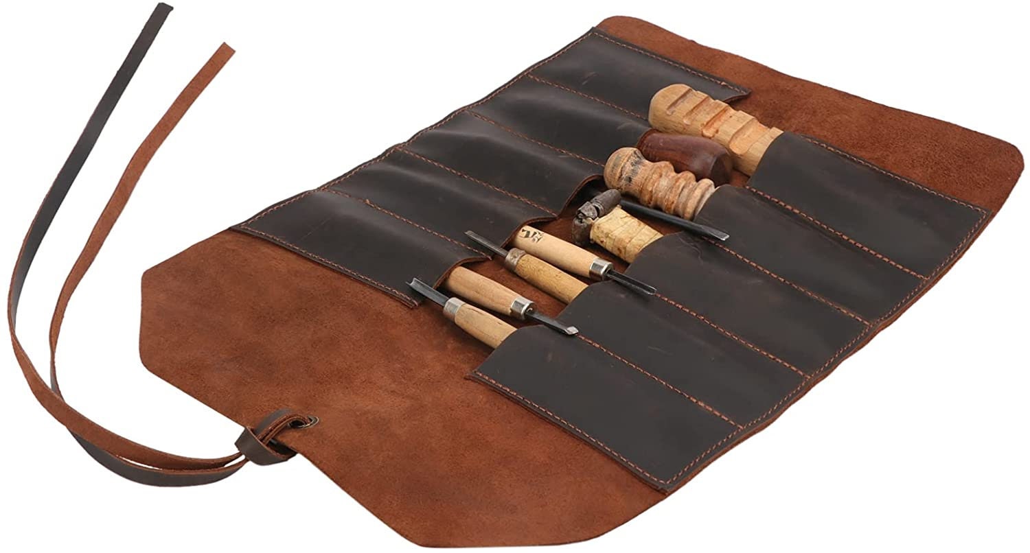 Leather Tool roll, Motorcycle tool roll up